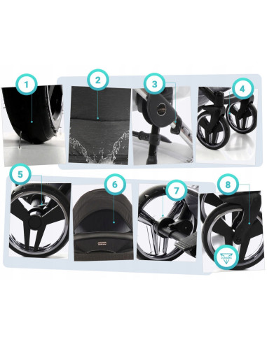 Wózek dziecięcy Junama S-CLASS (3 w 1) 08