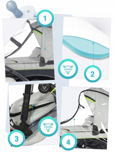 Wózek dziecięcy Junama Diamond SPORT (2 w 1) 01