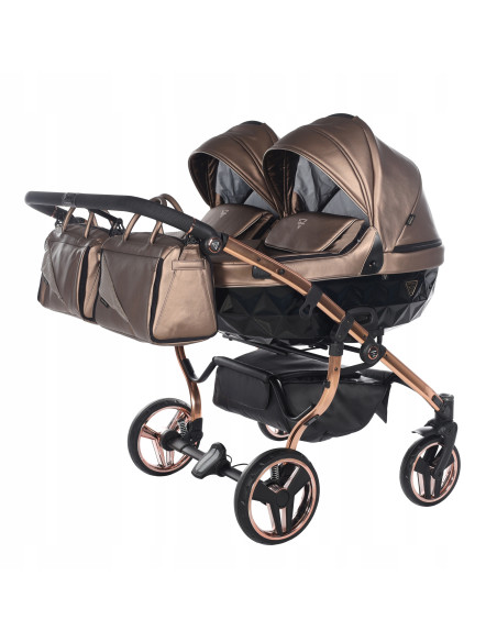 Wózek bliźniaczy Junama FLUO Duo v2 (2 w 1) 03