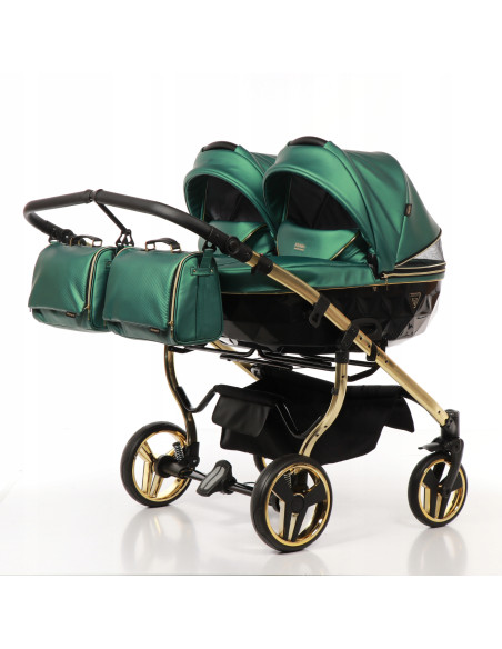 Wózek bliźniaczy Junama FLUO Duo v2 (2 w 1) 02