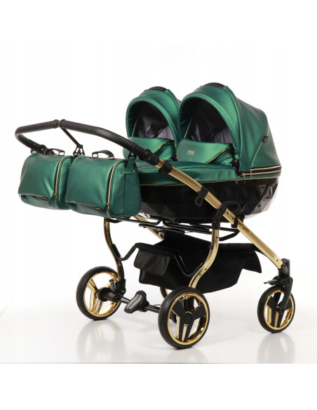 Wózek bliźniaczy Junama FLUO Duo v2 (2 w 1) 02