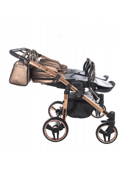 Wózek bliźniaczy Junama FLUO Duo v2 (2 w 1) 03
