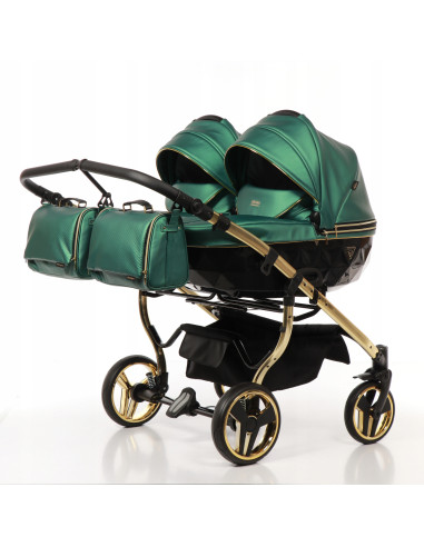 Wózek bliźniaczy Junama FLUO Duo v2 (2 w 1) 02