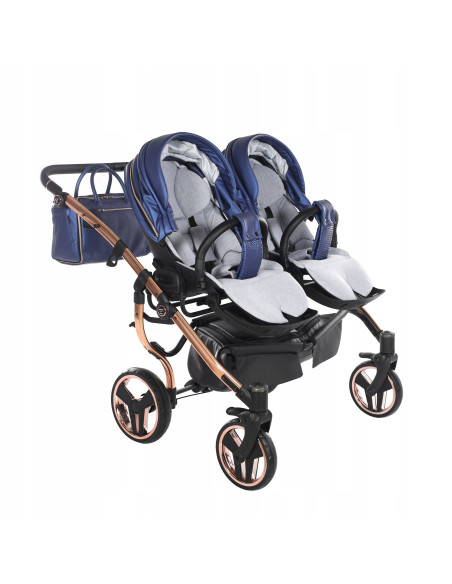 Wózek bliźniaczy Junama FLUO Duo v2 (2 w 1) 01
