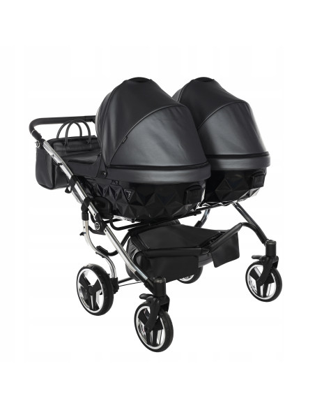 Wózek bliźniaczy Junama FLUO Duo v2 (2 w 1) 05