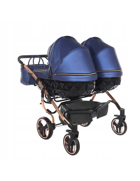 Wózek bliźniaczy Junama FLUO Duo v2 (3w1) 01