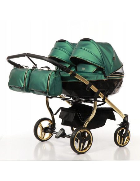 Wózek bliźniaczy Junama FLUO Duo v2 (3 w 1) 02