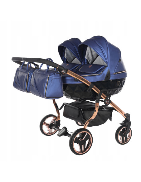 Wózek bliźniaczy Junama FLUO Duo v2 (3w1) 01