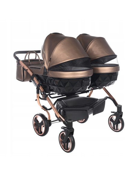 Wózek bliźniaczy Junama FLUO Duo v2 (3 w 1) 03