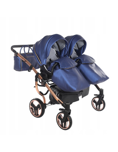 Wózek bliźniaczy Junama FLUO Duo v2 (2 w 1) 01