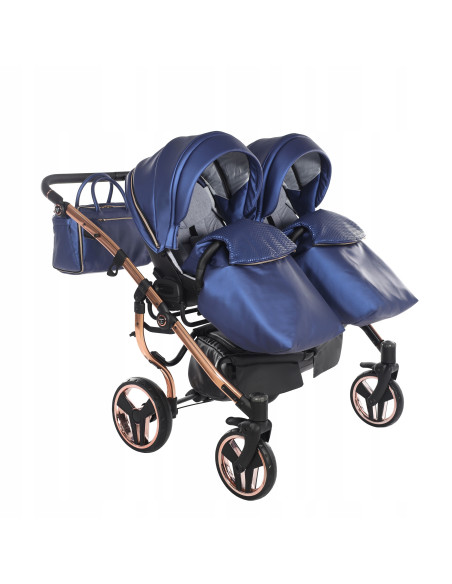 Wózek bliźniaczy Junama FLUO Duo v2 (2 w 1) 01