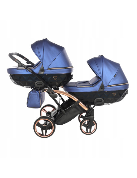 Wózek bliźniaczy Junama FLUO Duo Slim v2 (2w1) 01