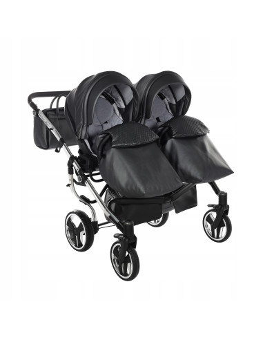Wózek bliźniaczy Junama FLUO Duo v2 (2 w 1) 05