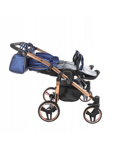 Wózek bliźniaczy Junama FLUO Duo v2 (3w1) 01