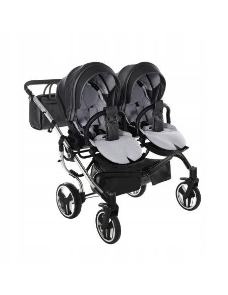 Wózek bliźniaczy Junama FLUO Duo v2 (2 w 1) 05
