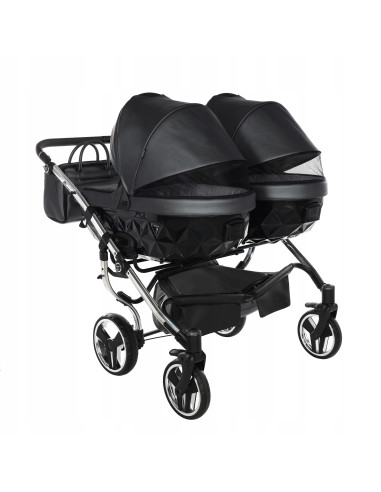 Wózek bliźniaczy Junama FLUO Duo v2 (3 w 1) 05
