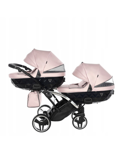 Wózek bliźniaczy Junama FLUO Duo Slim v2 (2w1) 06