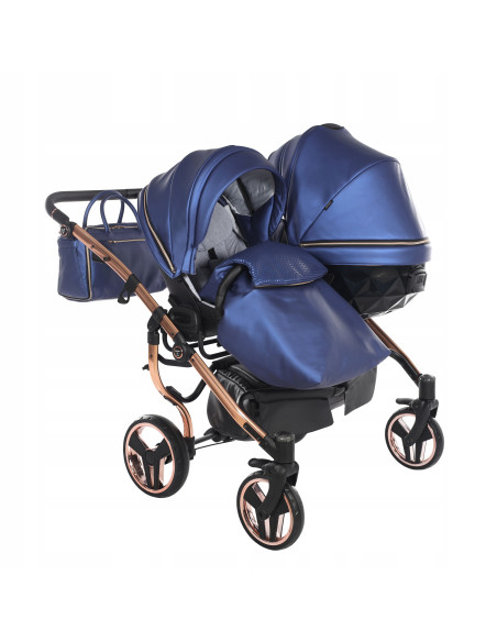 Wózek bliźniaczy Junama FLUO Duo v2 (3w1) 01