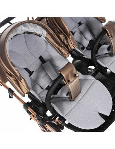 Wózek bliźniaczy Junama FLUO Duo v2 (3 w 1) 03