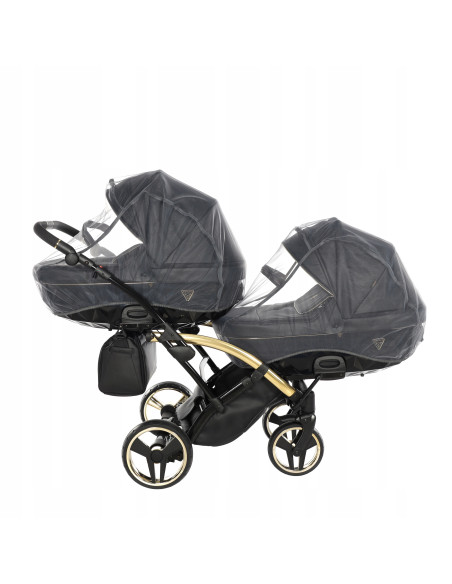 Wózek bliźniaczy Junama FLUO Duo Slim v2 (2w1) 04