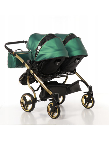 Wózek bliźniaczy Junama FLUO Duo v2 (3 w 1) 02