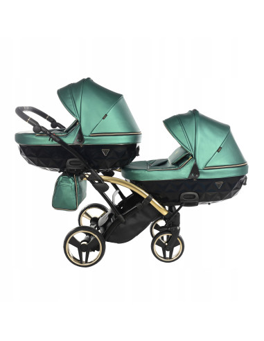Wózek bliźniaczy Junama FLUO Duo Slim v2 (2w1) 02