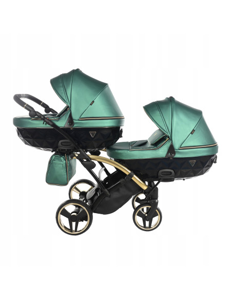 Wózek bliźniaczy Junama FLUO Duo Slim v2 (2w1) 02