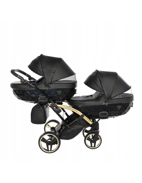 Wózek bliźniaczy Junama FLUO Duo Slim v2 (2w1) 04