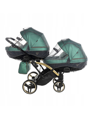 Wózek bliźniaczy Junama FLUO Duo Slim v2 (2w1) 02