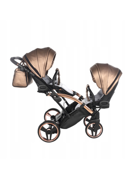 Wózek bliźniaczy Junama FLUO Duo Slim v2 (2w1) 03