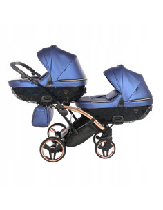 Wózek bliźniaczy Junama FLUO Duo Slim v2 (3w1) 01