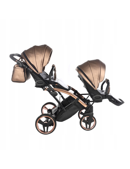 Wózek bliźniaczy Junama FLUO Duo Slim v2 (2w1) 03