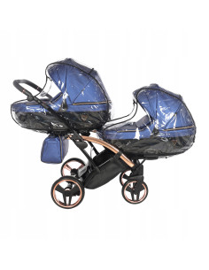 Wózek bliźniaczy Junama FLUO Duo Slim v2 (3w1) 01 2
