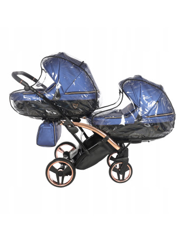 Wózek bliźniaczy Junama FLUO Duo Slim v2 (3w1) 01