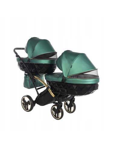Wózek bliźniaczy Junama FLUO Duo Slim v2 (2w1) 02