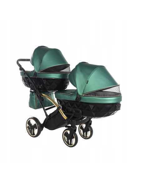 Wózek bliźniaczy Junama FLUO Duo Slim v2 (2w1) 02