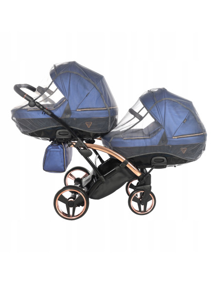 Wózek bliźniaczy Junama FLUO Duo Slim v2 (3w1) 01