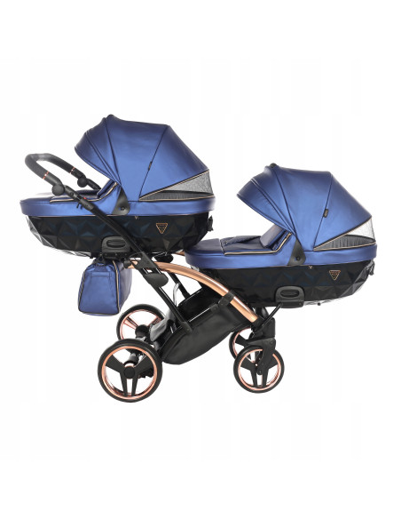 Wózek bliźniaczy Junama FLUO Duo Slim v2 (3w1) 01