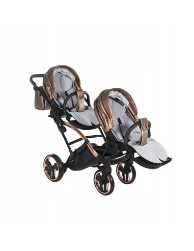 Wózek bliźniaczy Junama FLUO Duo Slim v2 (2w1) 03