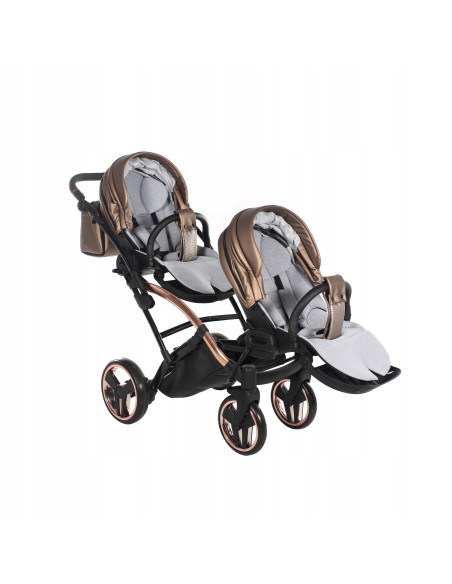 Wózek bliźniaczy Junama FLUO Duo Slim v2 (2w1) 03