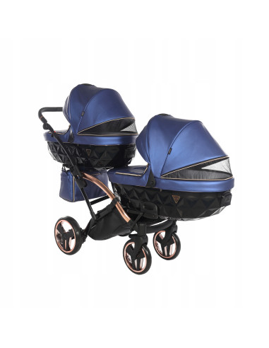 Wózek bliźniaczy Junama FLUO Duo Slim v2 (3w1) 01