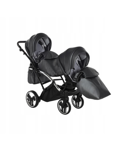 Wózek bliźniaczy Junama FLUO Duo Slim v2 (2w1) 05
