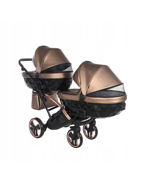 Wózek bliźniaczy Junama FLUO Duo Slim v2 (3w1) 03