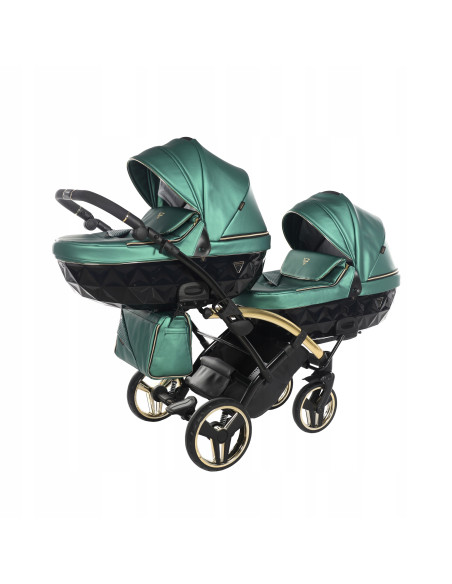 Wózek bliźniaczy Junama FLUO Duo Slim v2 (3w1) 02