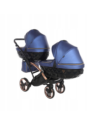 Wózek bliźniaczy Junama FLUO Duo Slim v2 (3w1) 01