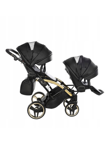 Wózek bliźniaczy Junama FLUO Duo Slim v2 (2w1) 04
