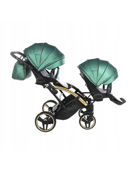 Wózek bliźniaczy Junama FLUO Duo Slim v2 (2w1) 02