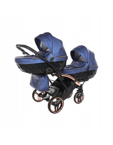 Wózek bliźniaczy Junama FLUO Duo Slim v2 (3w1) 01