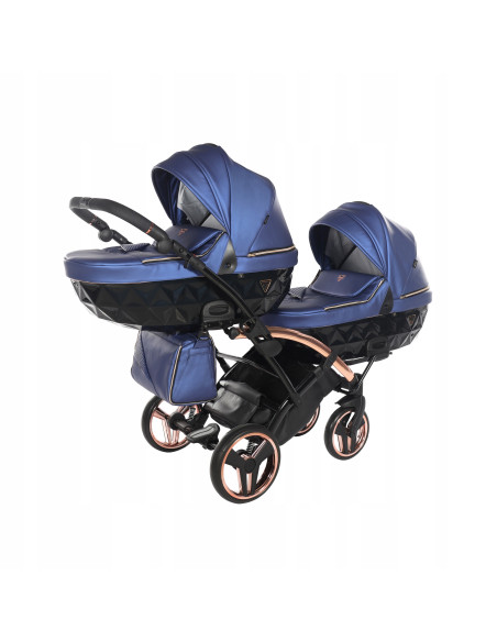 Wózek bliźniaczy Junama FLUO Duo Slim v2 (3w1) 01