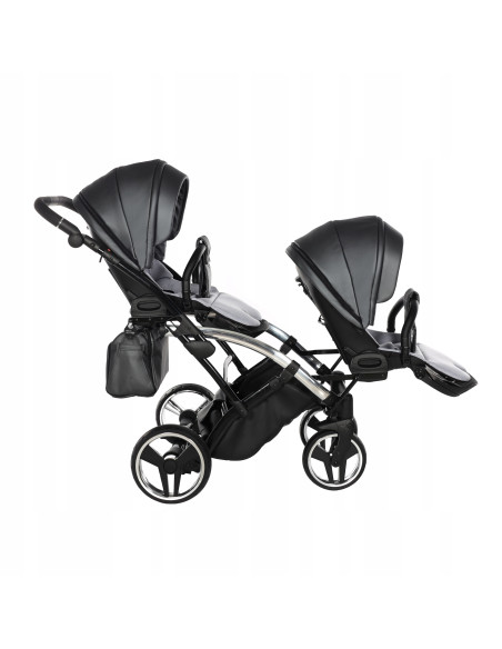 Wózek bliźniaczy Junama FLUO Duo Slim v2 (2w1) 05
